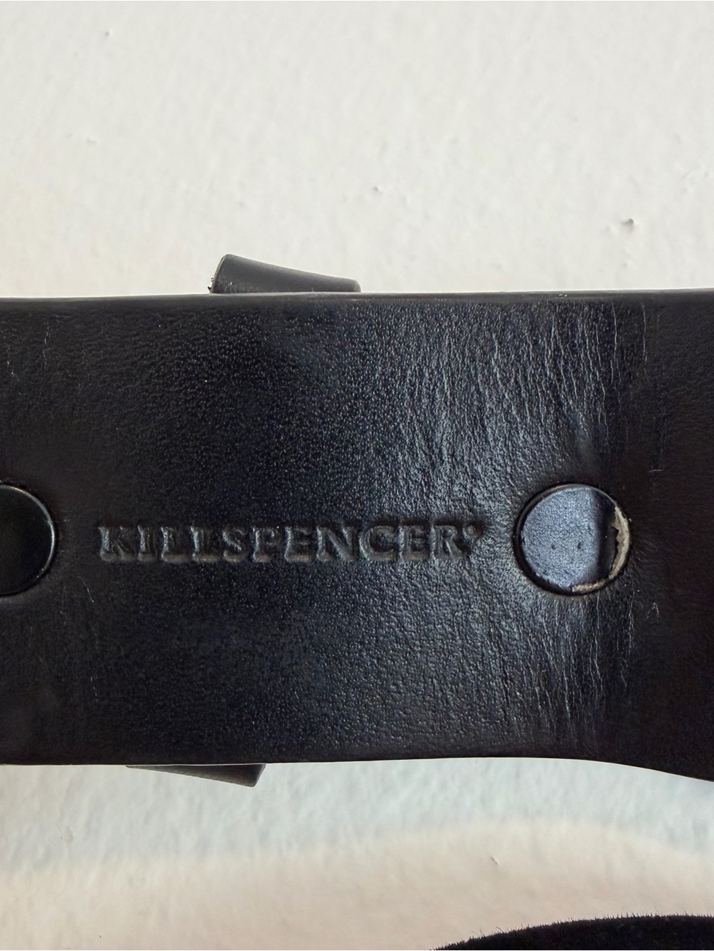 Killspencer Black Bullhide Leather Belt - Men's Accessory Size 32